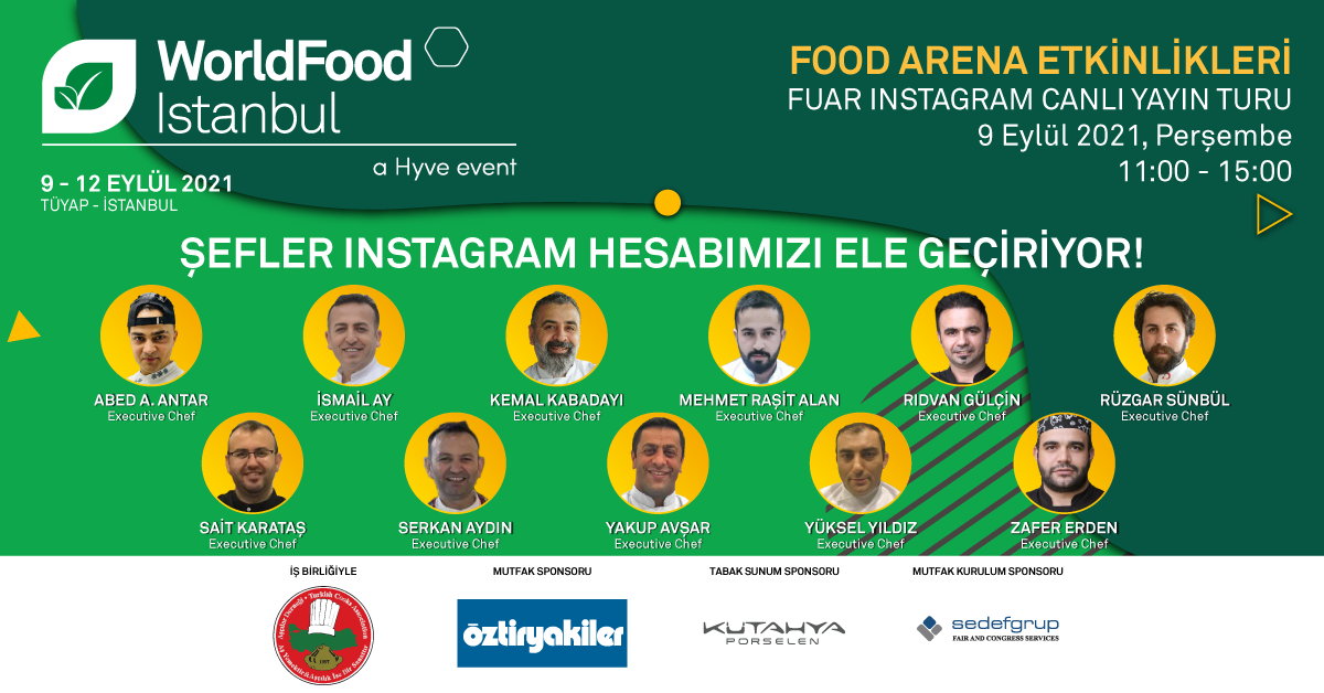 YILDIZ ŞEFLERİN NEFES KESEN LEZZET ŞOVLARI WORLDFOOD İSTANBUL’DA OLACAK!