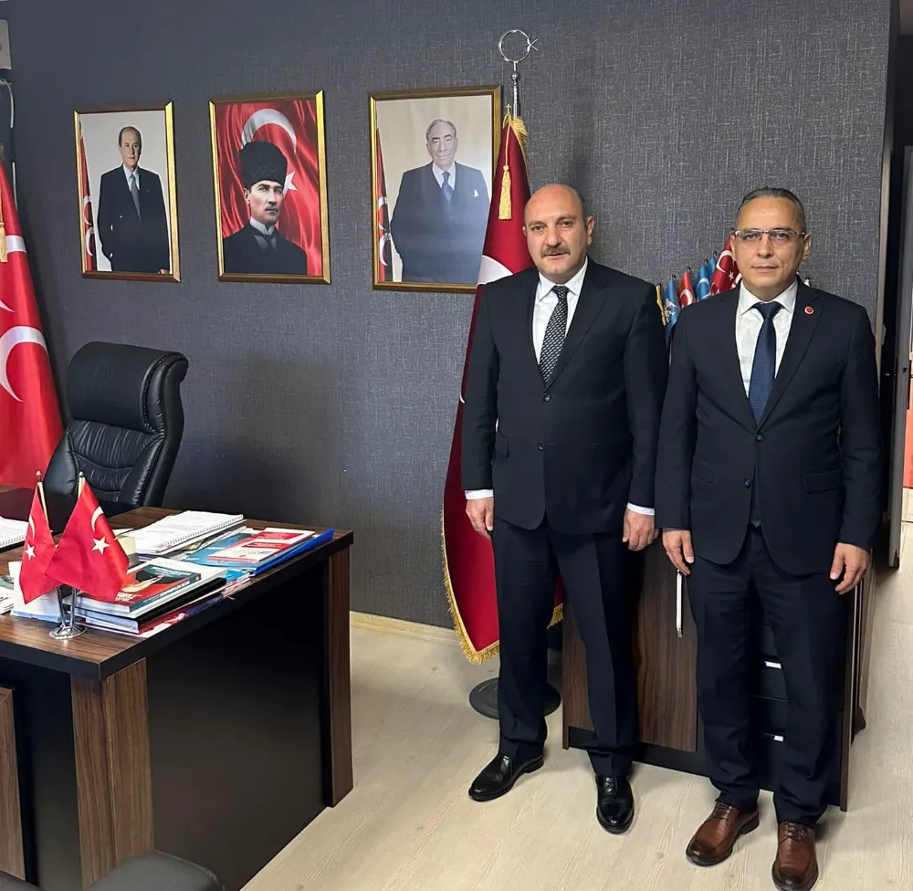 KAYMAKAM ÇAKICIDAN,MHP  İLÇE BAŞKANI KURT’A İADE-İ ZİYARET