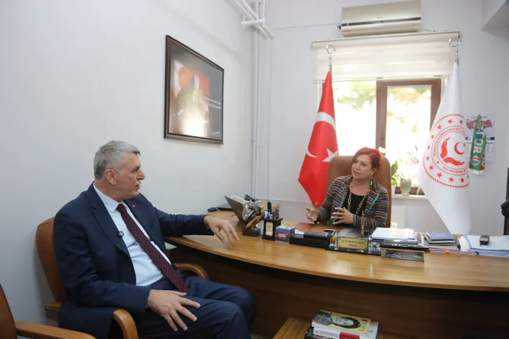 KADEM EKŞİ, MALTEPE HUZUREVİ MÜDÜRÜ ASUMAN ÇEBİ’Yİ ZİYARET ETTİ