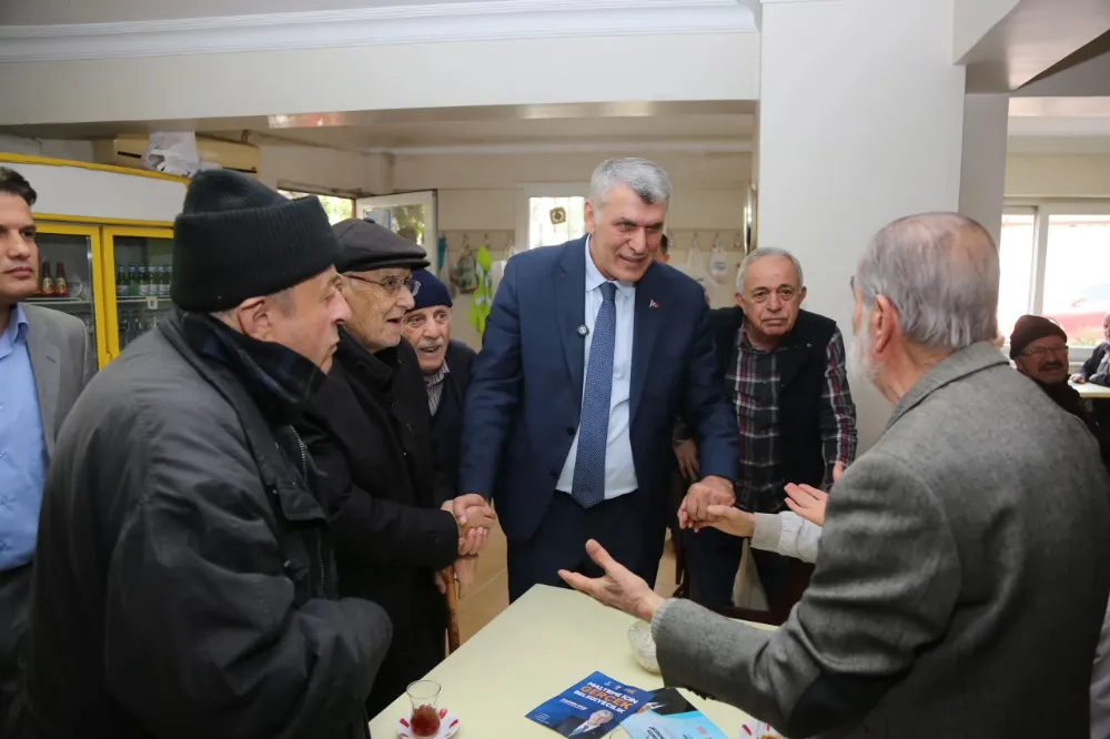 KADEM EKŞİ CAMİ ÇAY OCAĞINDA ÇAY İÇTİ, VATANDAŞLARIN SIKINTILARINI DİNLEDİ