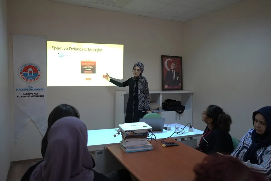 MALTEPELİ KADINLARA “ÇEVRİM İÇİ GÜVENLİK EĞİTİMİ” VERİLDİ