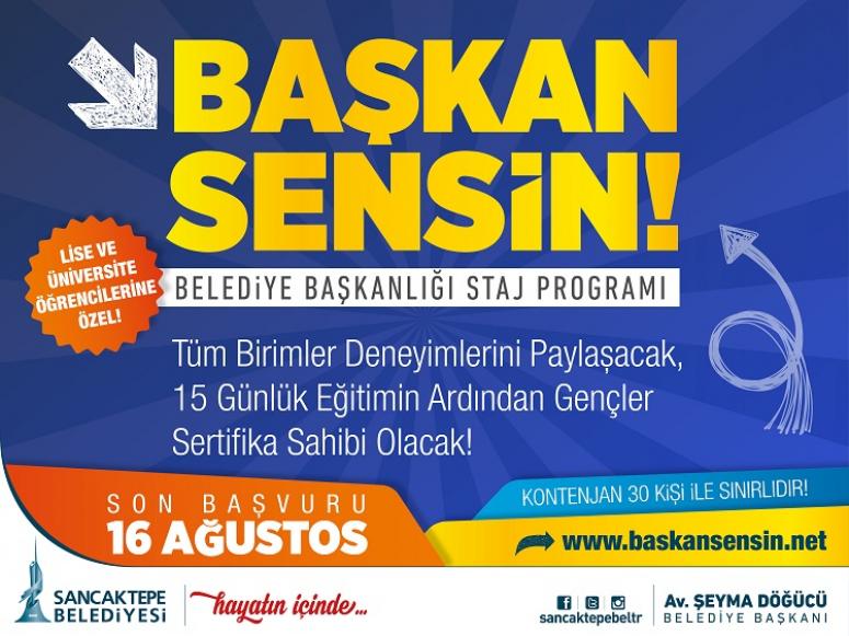 SANCAKTEPE BELEDİYESİ  BAŞKAN SENSİN PROJESİYLE GELECEĞİN BAŞKAN ADAYLARINI YETİŞTİRECEK